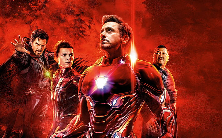 The Avengers, Iron Man, Dr. Strange, Spider-Man, Robert Downey Jr., HD wallpaper
