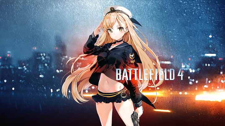 Anime, Original, Battlefield, Battlefield 4, Girl, Original (Anime), HD wallpaper