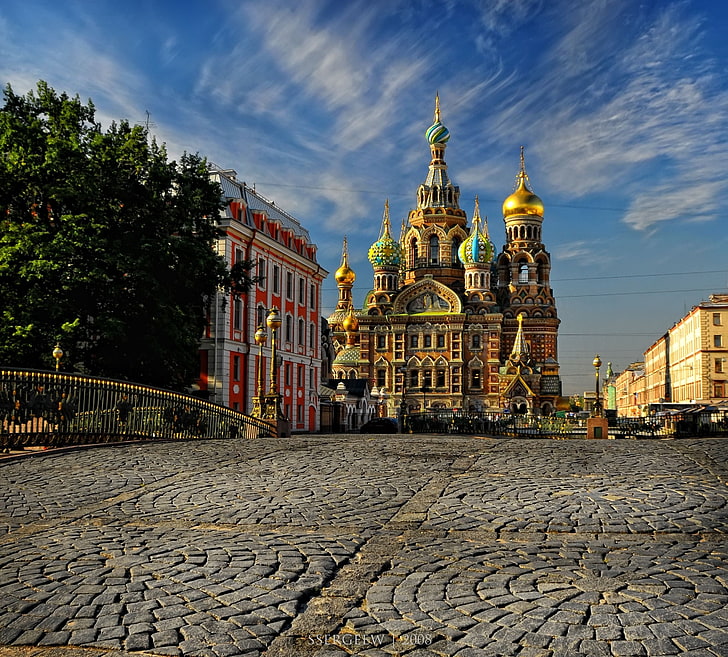 Saint Basil's Cathedral, Russia, Saint Petersburg, Serg-Sergeyev, HD wallpaper