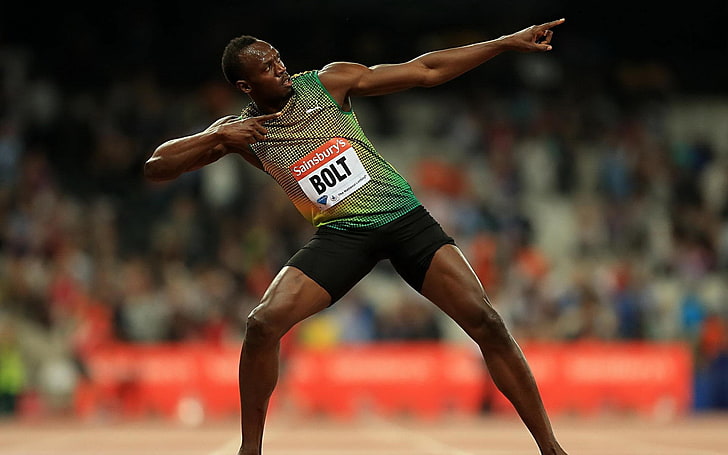 Usain Bolt Jamaica Sprint Sports HD Wallpaper 06, athlete, competition, HD wallpaper