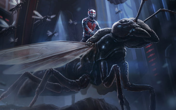 movies, artwork, Ant-Man