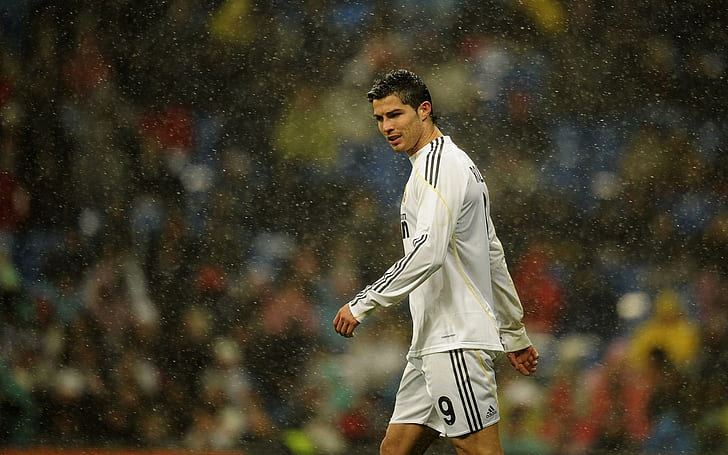 Cristiano Ronaldo Real Madrid, celebrity, celebrities, boys, football, HD wallpaper