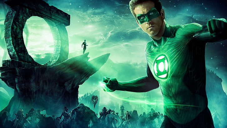 Green Lantern, Ryan Reynolds, movies, sea, underwater, animal wildlife, HD wallpaper