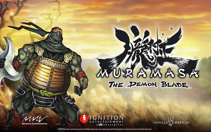 Muramasa: The Demon Blade, representation, art and craft, text, HD wallpaper
