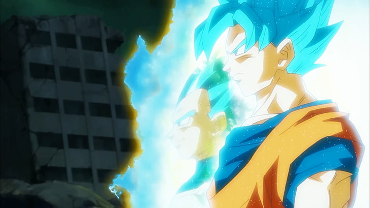 Son Guko Super Saiyan God, Son Goku, trunks, Vegeta, Dragon Ball Super, HD wallpaper