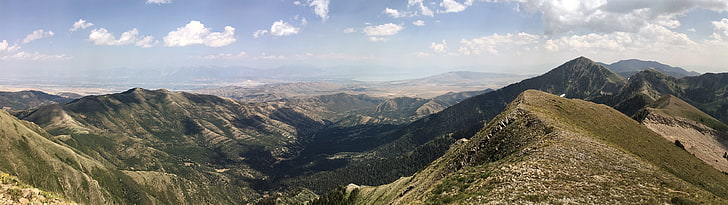 mountains, landscape, dual monitors, Utah, scenics - nature, HD wallpaper