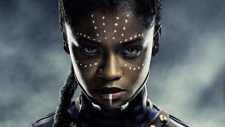 movie character, Black Panther, Letitia Wright, 8k, HD wallpaper