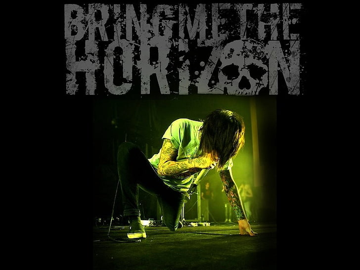 Bring Me the Horizon, Oliver Sykes, singer, Metalcore, post hardcore, HD wallpaper