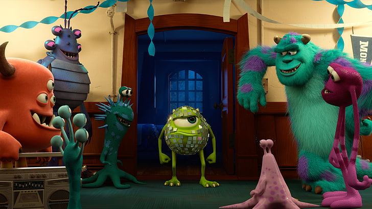 Download Monsters University Iconic Trio Wallpaper