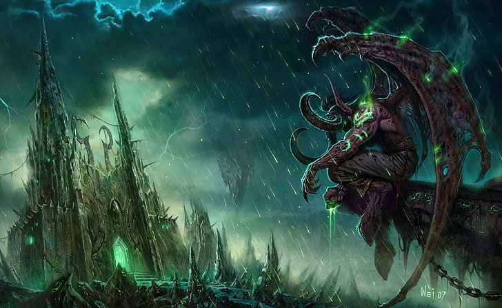 World Of Warcraft Trading Card Game, gargoyle illustration, Games, HD wallpaper