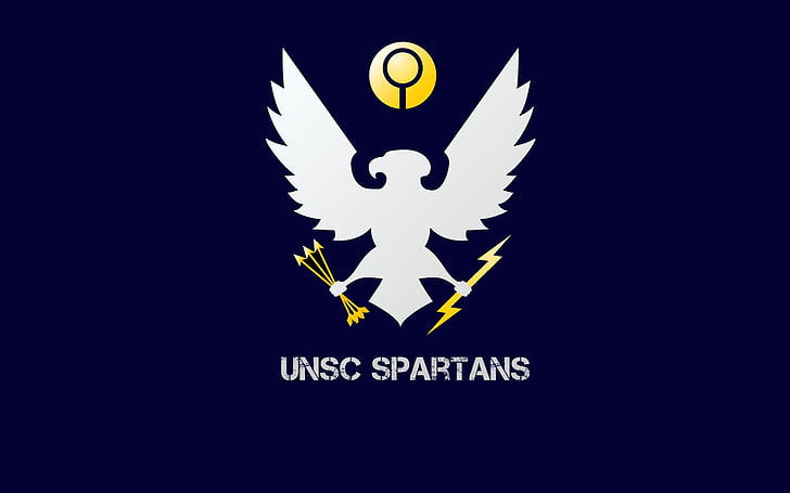 UNSC Spartans logo, Halo, no people, copy space, communication, HD wallpaper