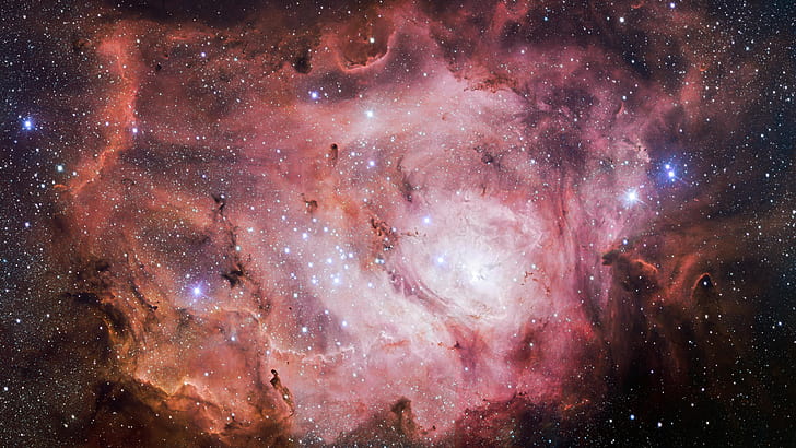 Sci Fi, Nebula, Lagoon Nebula, Stars, HD wallpaper