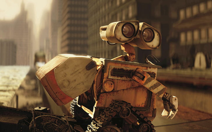 WALL·E, Pixar Animation Studios, animated movies, robot, HD wallpaper