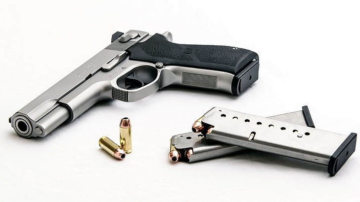 gun, pistol, Smith and Wesson, Smith and Wesson Model 1006, HD wallpaper
