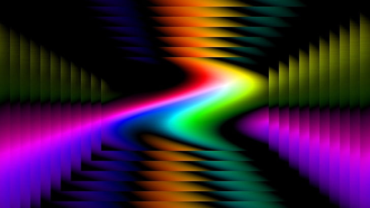 TV test card, colorful, curves, background, line, abstract, backgrounds