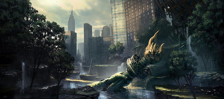 apocalyptic, New York City, Crysis, Crysis 2, video games