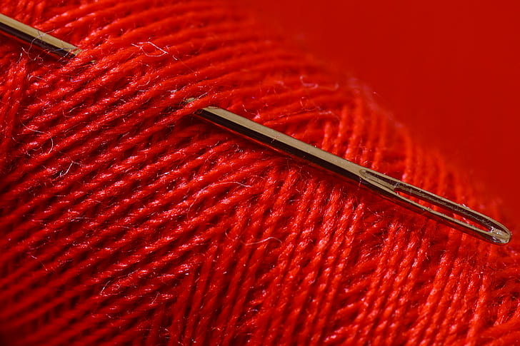 needle and red thread, HMM, Threads, Tamron, 90mm, F2.8, Macro