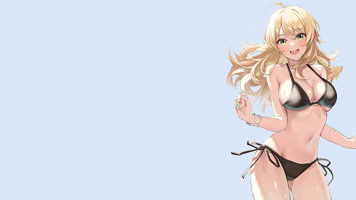 HD wallpaper: girl, sexy, Anime, pretty, blonde, butt, breasts, bikini |  Wallpaper Flare