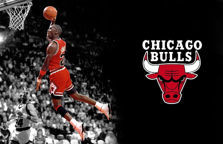 basketball, Michael Jordan, Chicago Bulls, HD wallpaper
