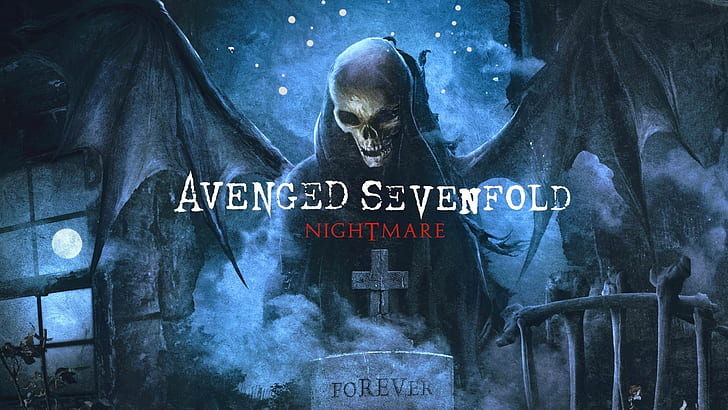 Avenged Sevenfold HD, avenged sevenfold nightmare poster, music, HD wallpaper