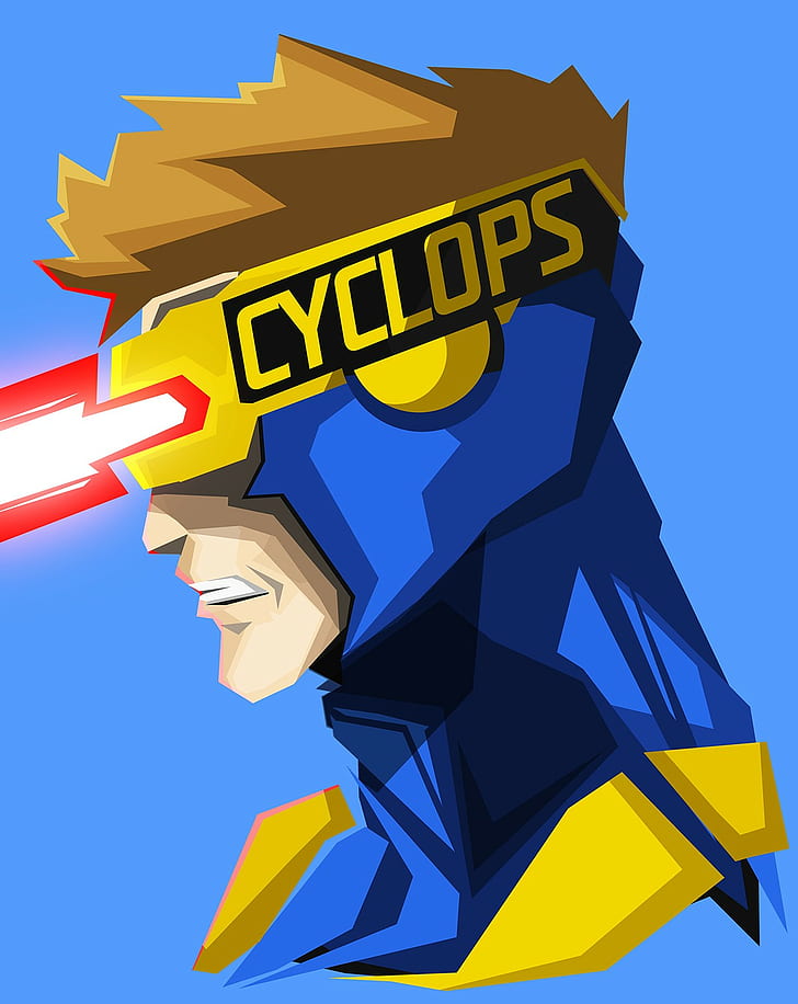 HD wallpaper: cyclops marvel comics blue background, yellow, sky, low angle  view | Wallpaper Flare