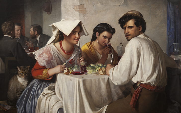 1866, Danish painter, Copenhagen, Danish realist painter, Statens Museum for Kunst Copenhagen, HD wallpaper