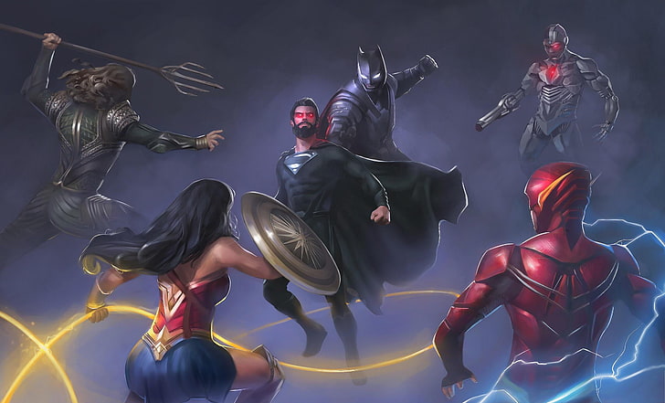 HD wallpaper: justice league, superman, wonder woman, batman, aquaman,  cyborg | Wallpaper Flare