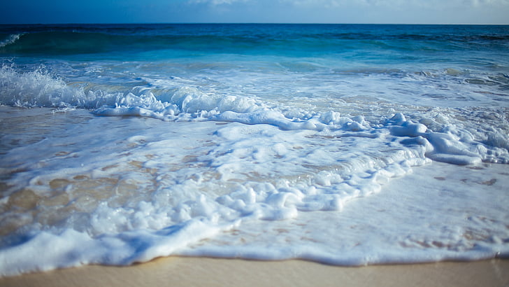 foamy waves, swash, sea foam, seawater, waterscape, seascape
