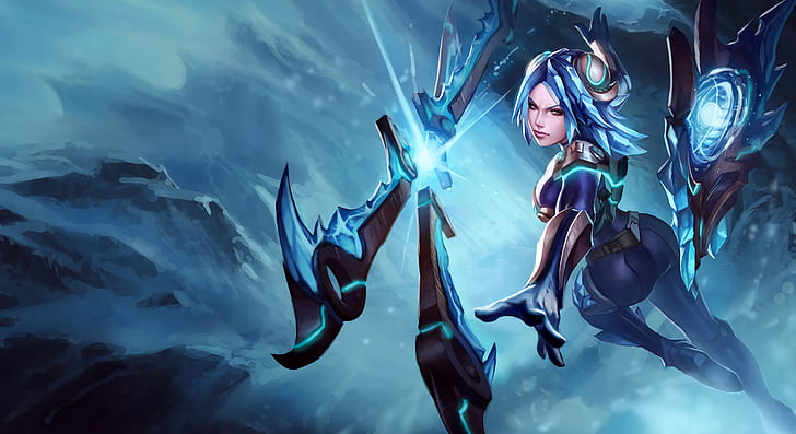 girl, art, League of Legends, irelia, Will of the Blades, frostblade