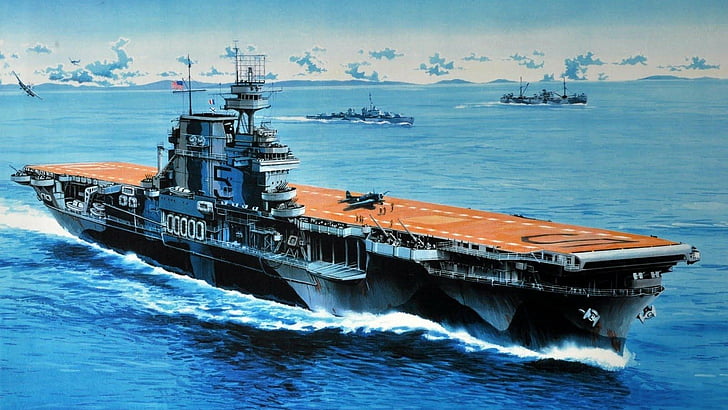 Warships, USS Yorktown (CV-5), Aircraft Carrier, HD wallpaper