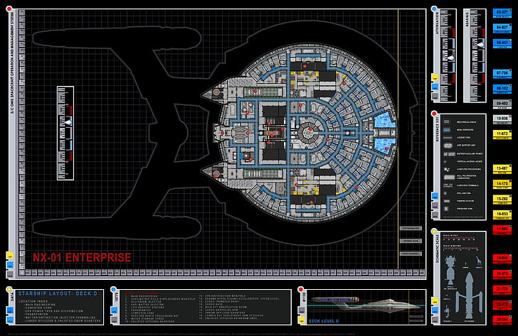 Hd Wallpaper Blueprint Deck Drawing Enterprise Layout Project Starship Wallpaper Flare