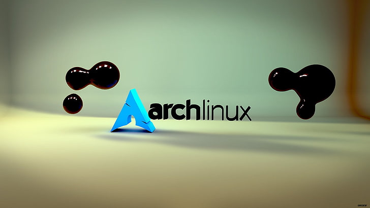 Archlinux logo, Arch Linux, Unix, operating system, minimalism