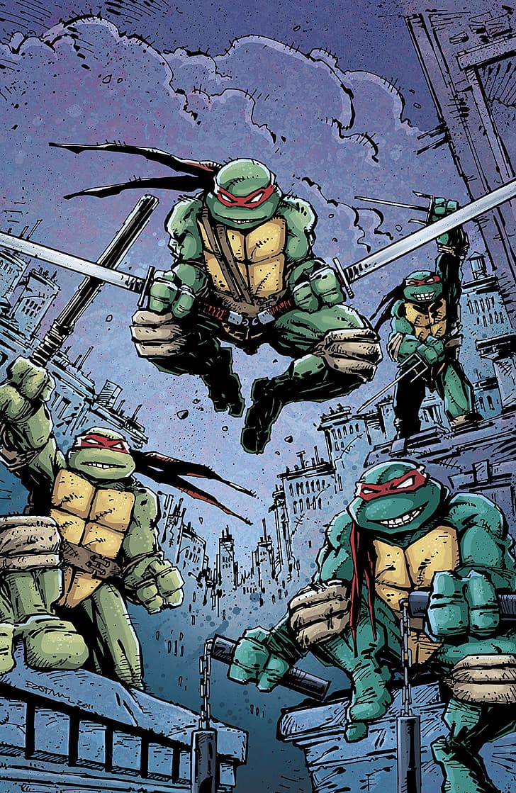 Teenage Mutant Ninja Turtles, IDW, comics, Kevin Eastman, HD wallpaper