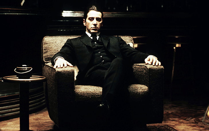 Al Pacino, The Godfather, movies, Michael Corleone, one person