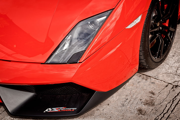 car, Lamborghini Gallardo LP570-4 Super Trofeo Stradale, red, HD wallpaper