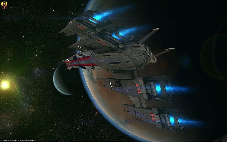 Mass Effect, Mass Effect 3, Normandy SR-2, Starship, HD wallpaper