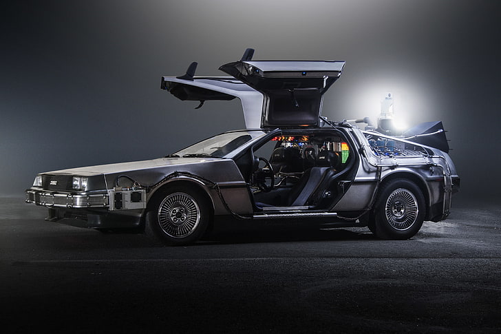 DeLorean time machine, 2017, Back to the Future, HD wallpaper