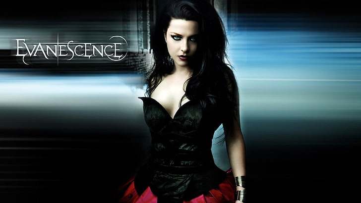 Evanescence, Amy Lee, poster, black hair, fan art, singer, women