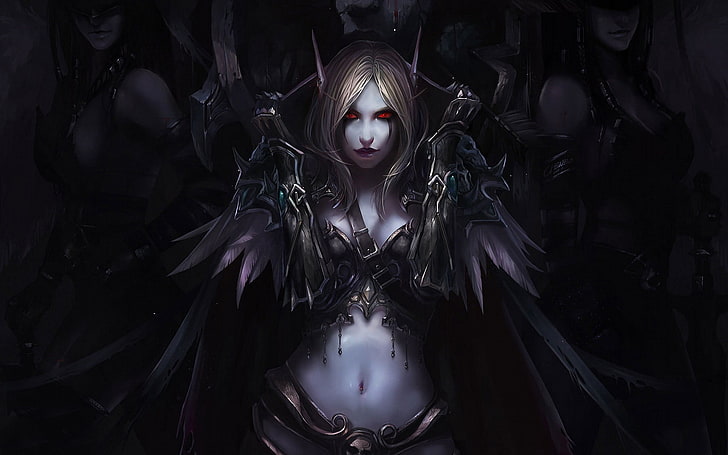 woman illustration, untitled, World of Warcraft, Sylvanas Windrunner, HD wallpaper