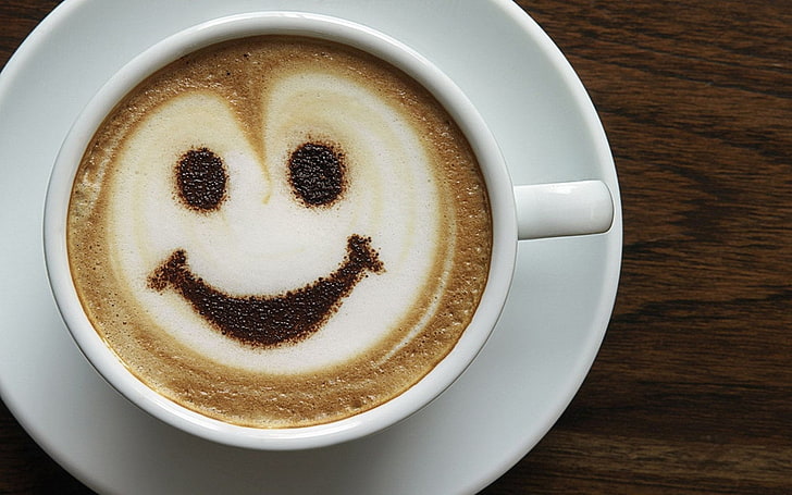 Good Morning Smiley Coffee Cup, Photo Album, coffee - drink, HD wallpaper
