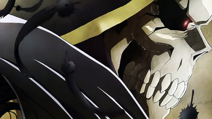 Dark Lord digital wallpaper, Overlord (anime), skull, Ainz Ooal Gown, HD wallpaper