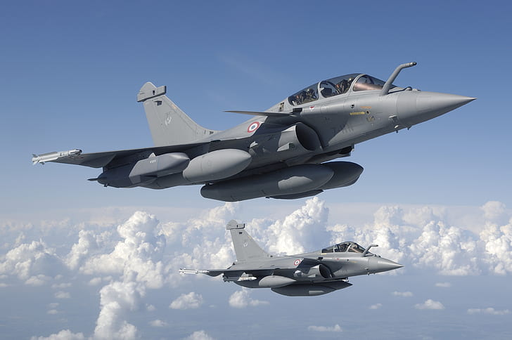 Fighter, Dassault Rafale, The French air force, HD wallpaper