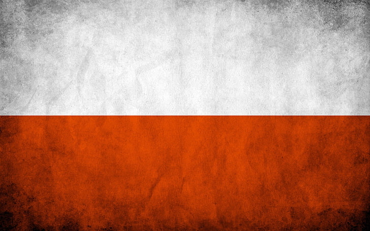 Poland, flag, Europe, backgrounds, textured, copy space, textured effect