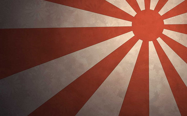 Japan, japanese flag, pattern, no people, red, striped, backgrounds, HD wallpaper