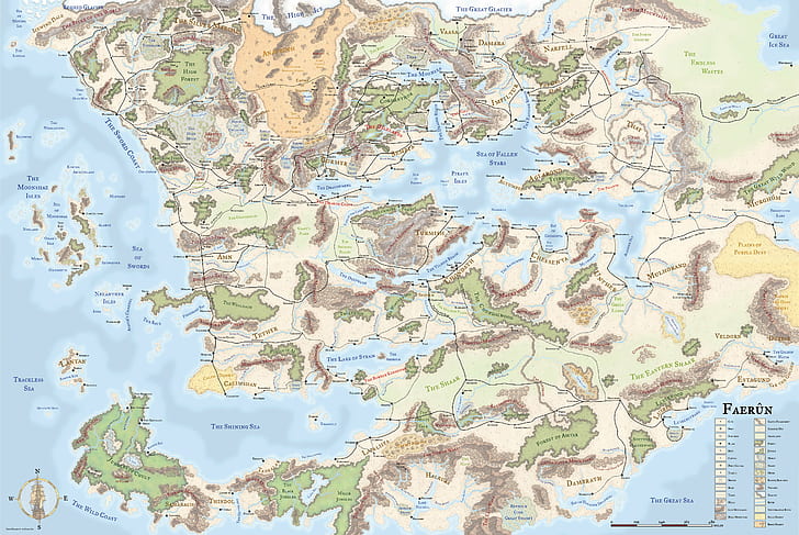 board, Dragons, dungeons, fantasy, Forgotten, Realms, rpg, map