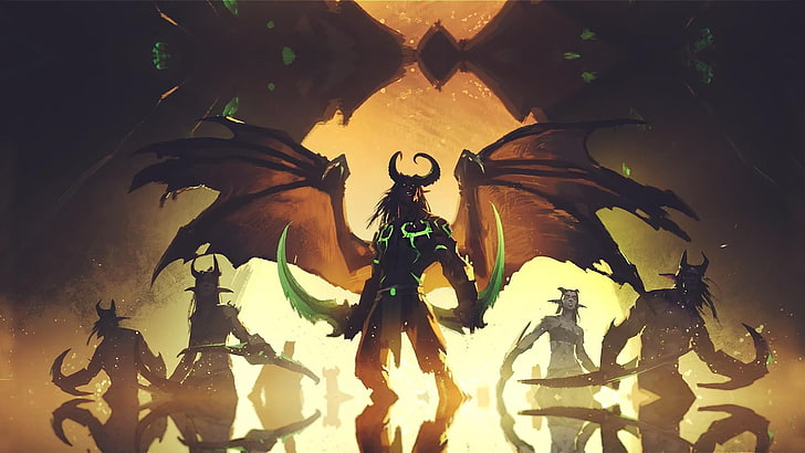 DOTA 2 Terrorblade wallpaper, Demon Hunter, World of Warcraft, HD wallpaper
