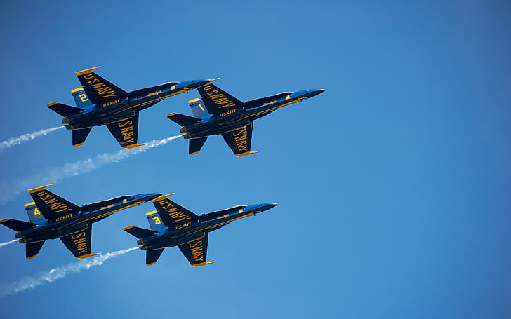 Blue Angels US Navy 4K, HD wallpaper