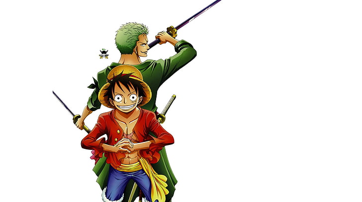 Monkey D. Luffy and Roronoa Zorro from One Piece, Anime, Zoro Roronoa