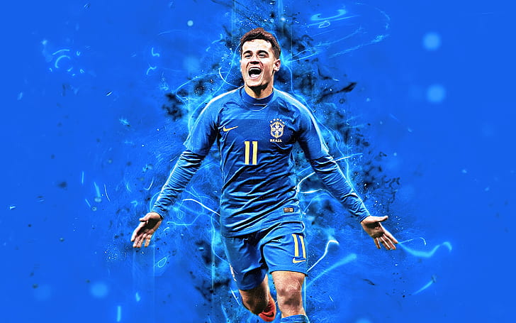 Soccer, Philippe Coutinho, Brazilian, HD wallpaper