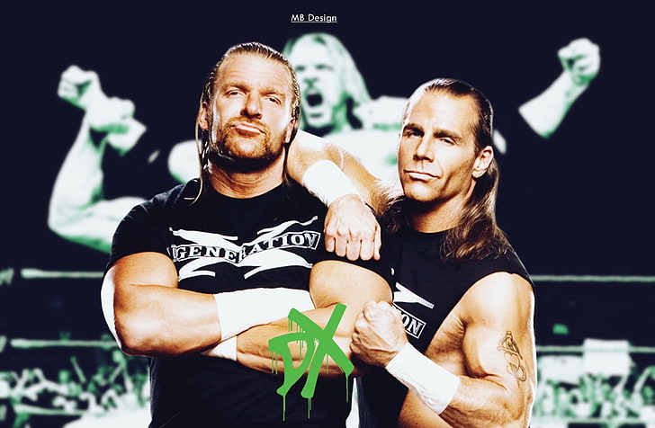 HD wallpaper: WWE, Shawn Michaels, Triple H, metalanguage, real people, two  people | Wallpaper Flare